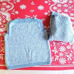 Vintage Handmade Knit Sparkly sweater set sm/md
